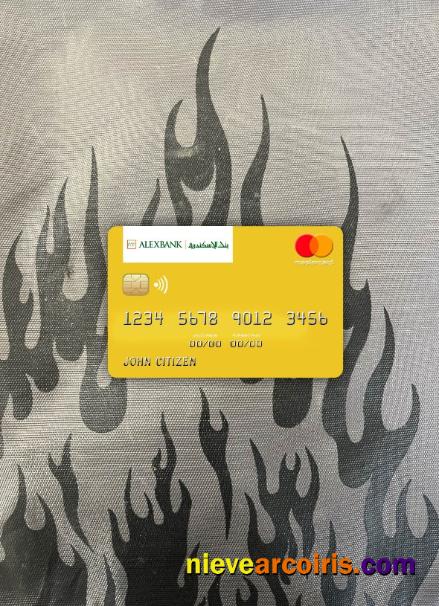 Egypt Bank of Alexandria mastercard photolook